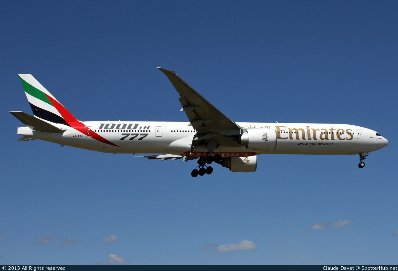 Photo of A6-EGO - Boeing 777-31H(ER) operated by Emirates