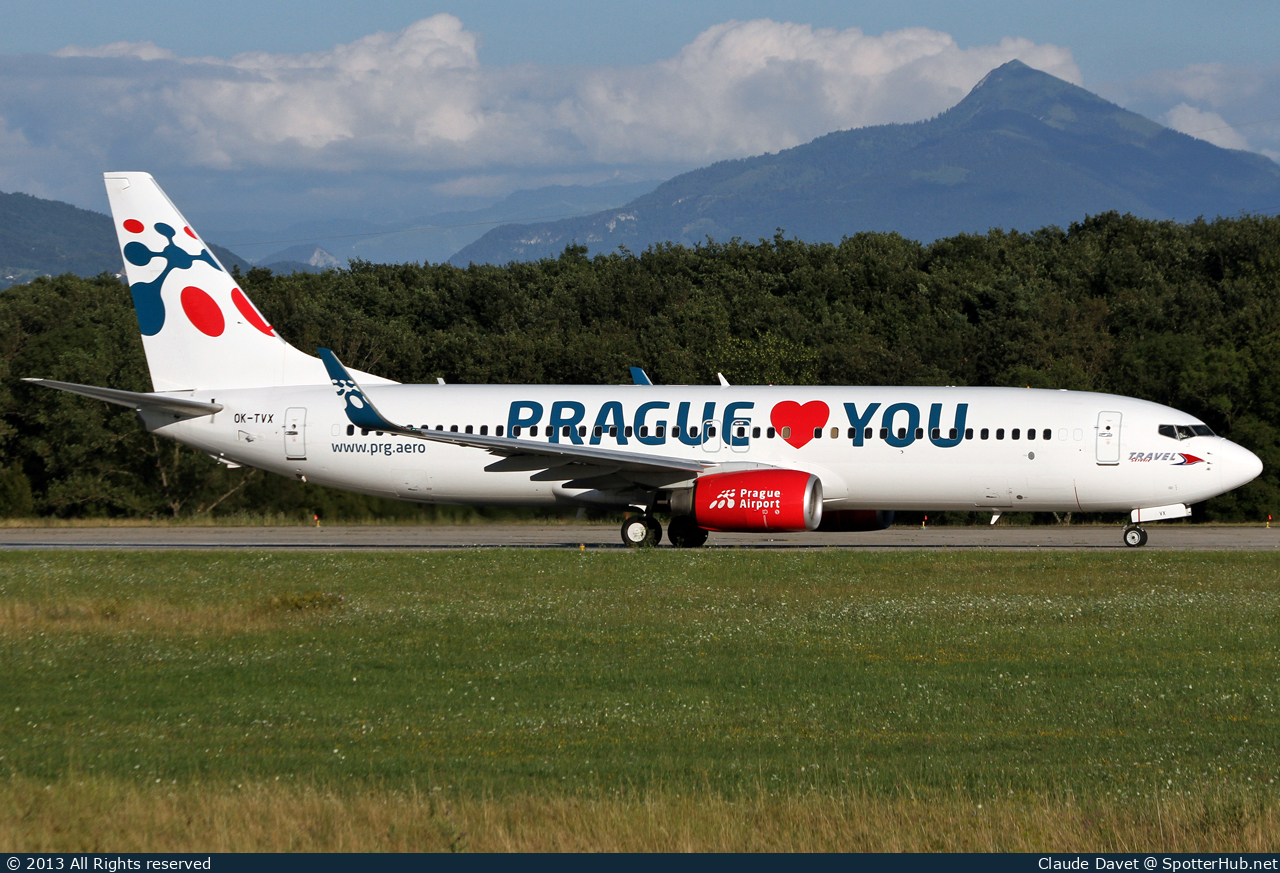 Photo of OK-TVX - Boeing 737-8Z9 operated by Travel Service
