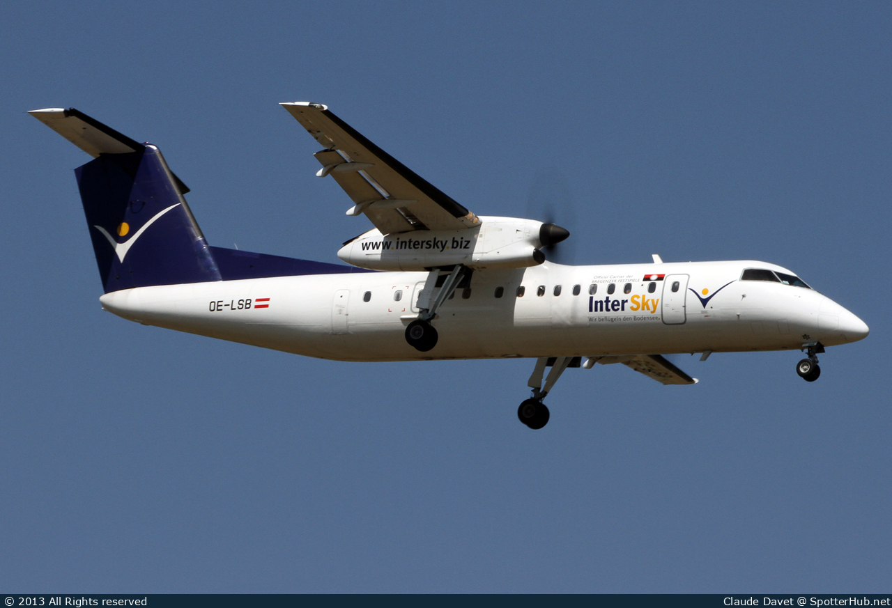 Photo of OE-LSB - Bombardier DHC-8-314 Dash 8 Q300 operated by InterSky