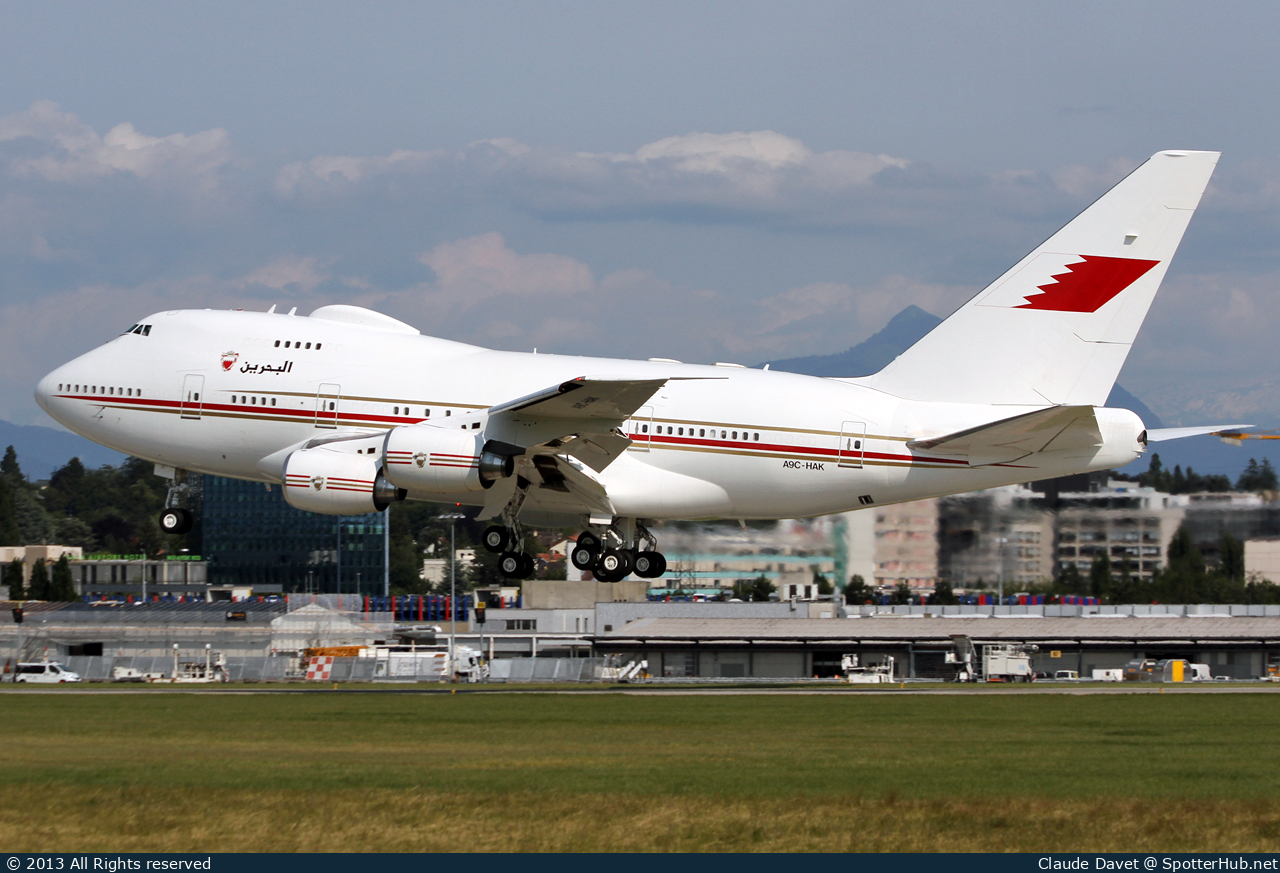 Photo of A9C-HAK - Boeing 747SP-Z5 operated by Bahrain Royal Flight