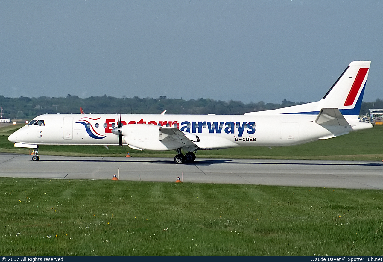 Photo of G-CDEB - Saab 2000 operated by Eastern Airways