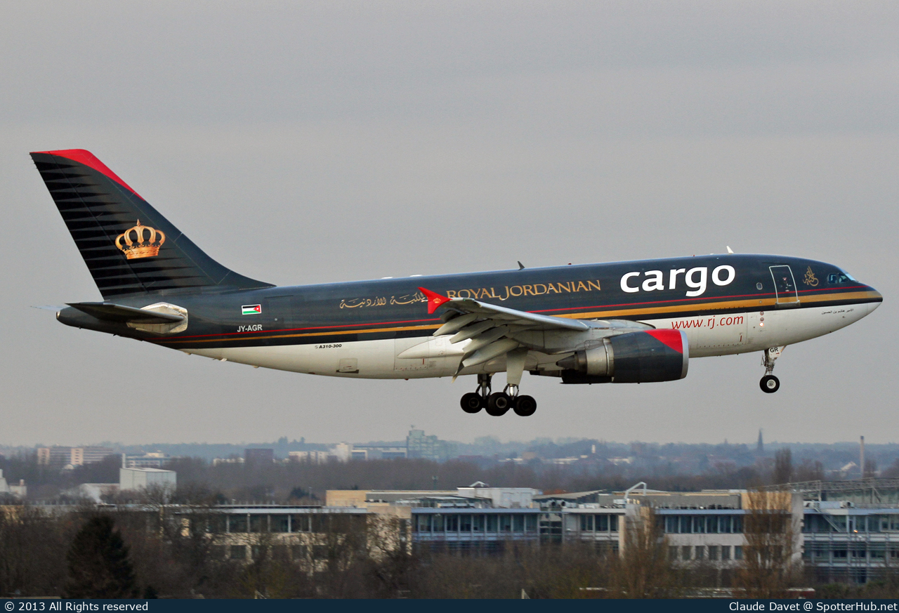 Photo of JY-AGR - Airbus A310-304(F) operated by Royal Jordanian Cargo