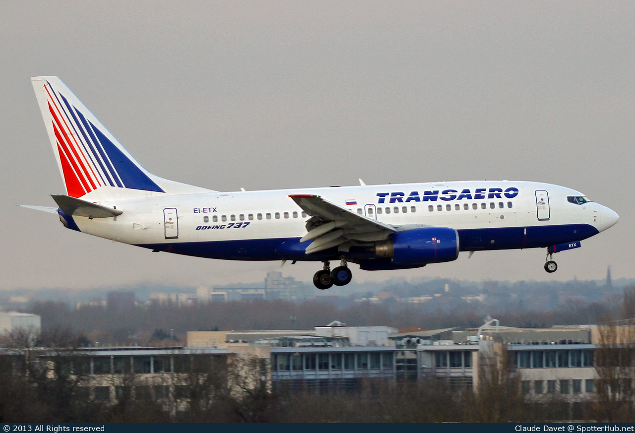 Photo of EI-ETX - Boeing 737-7Q8 operated by Transaero