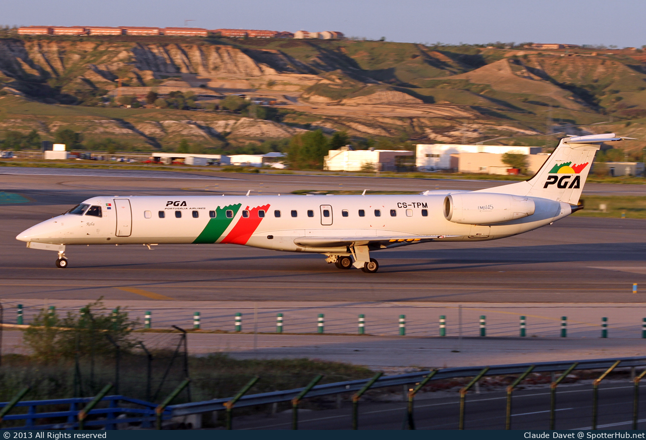 Photo of CS-TPM - Embraer ERJ-145EP operated by Portugália Airlines