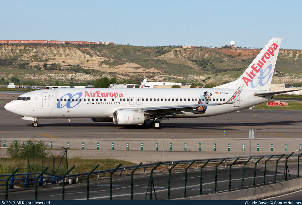 Photo of EC-JHL - Boeing 737-85P operated by Air Europa