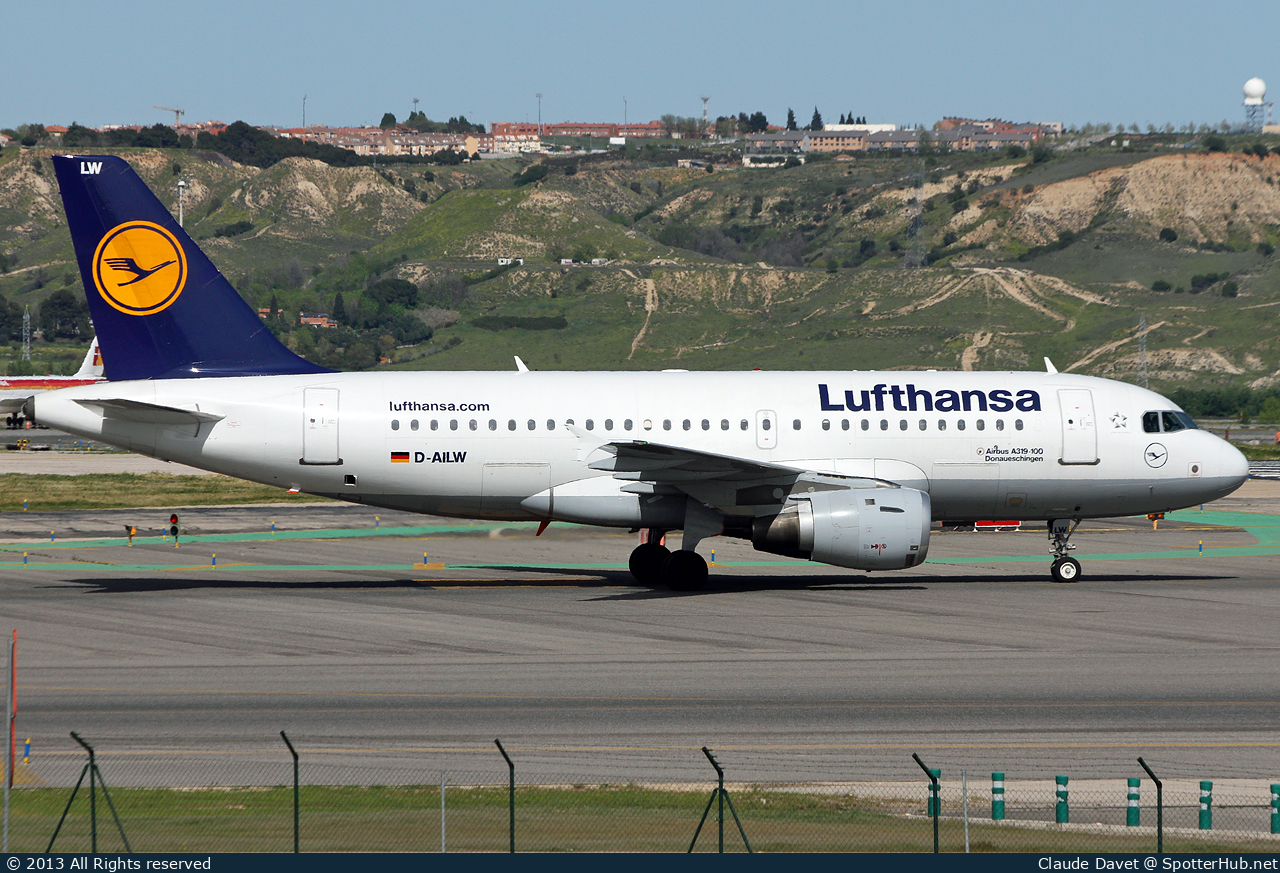 Photo of D-AILW - Airbus A319-114 operated by Lufthansa