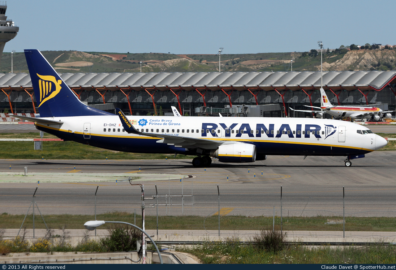 Photo of EI-DHZ - Boeing 737-8AS operated by Ryanair
