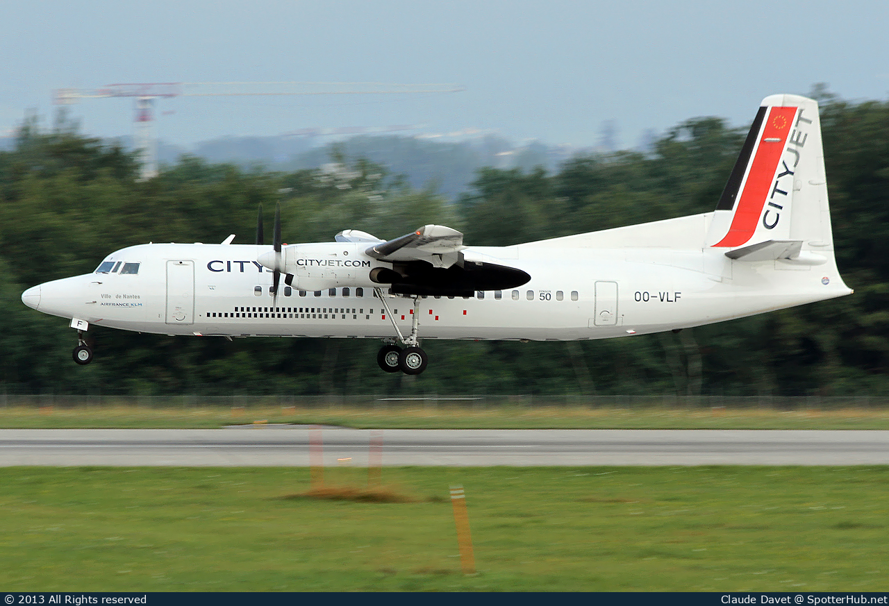 Photo of OO-VLF - Fokker 50 operated by CityJet