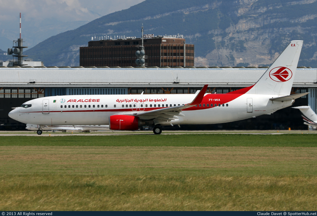 Photo of 7T-VKA - Boeing 737-8D6 operated by Air Algérie