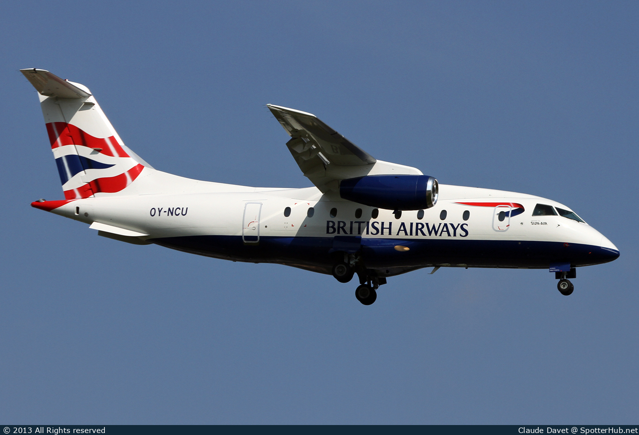 Photo of OY-NCU - Dornier 328-300 Jet operated by British Airways (opb Sun-Air of Scandinavia)