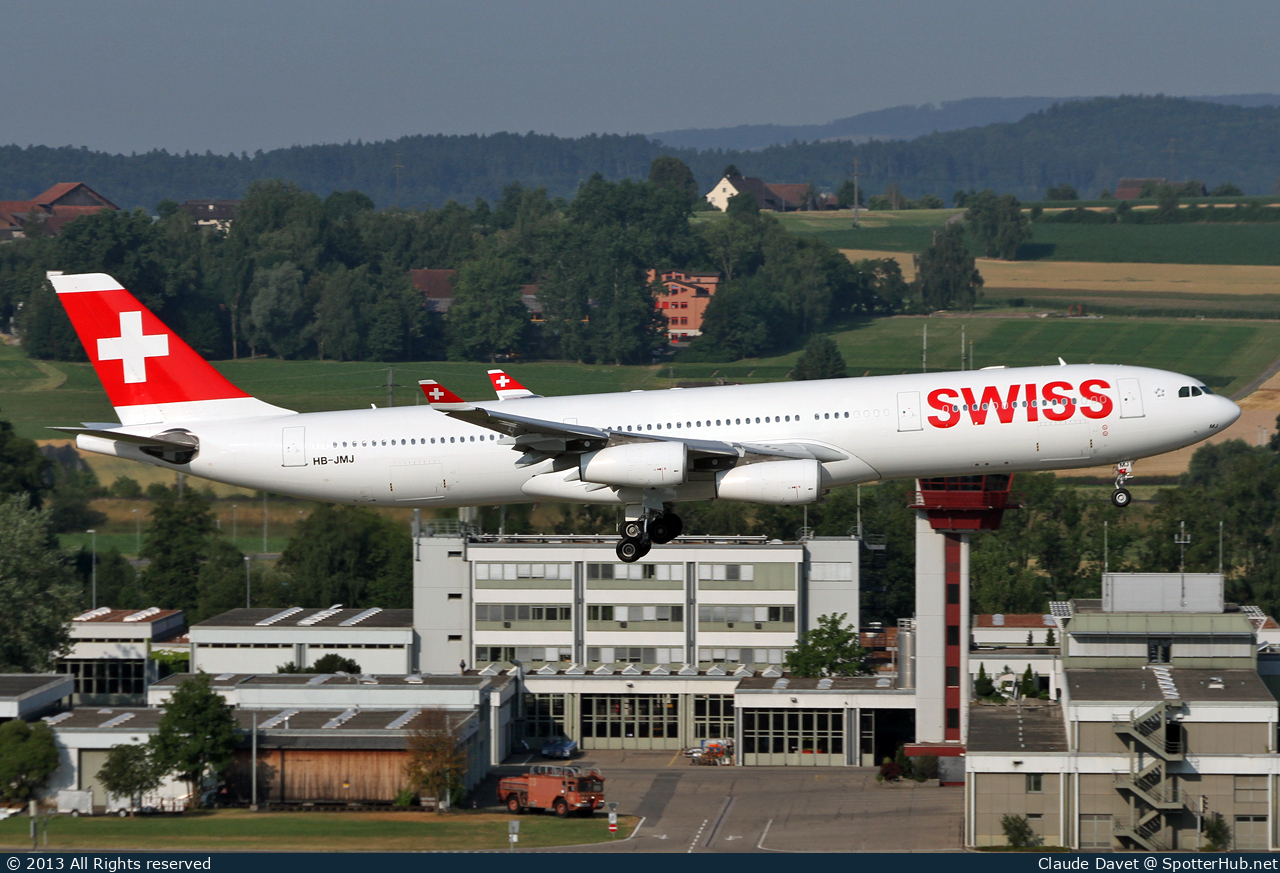 Photo of HB-JMJ - Airbus A340-313 operated by Swiss International Air Lines