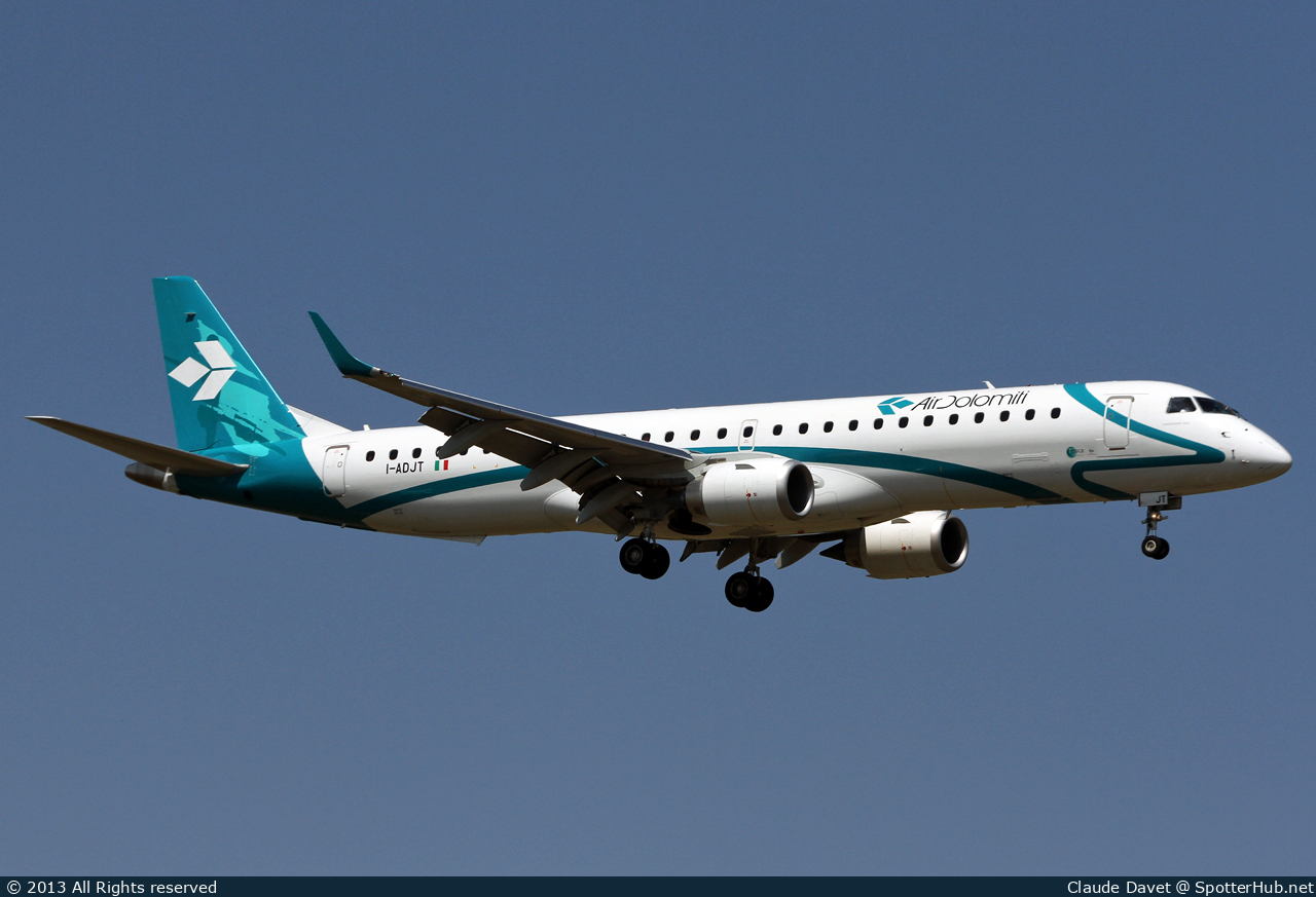 Photo of I-ADJT - Embraer ERJ-195LR operated by Air Dolomiti