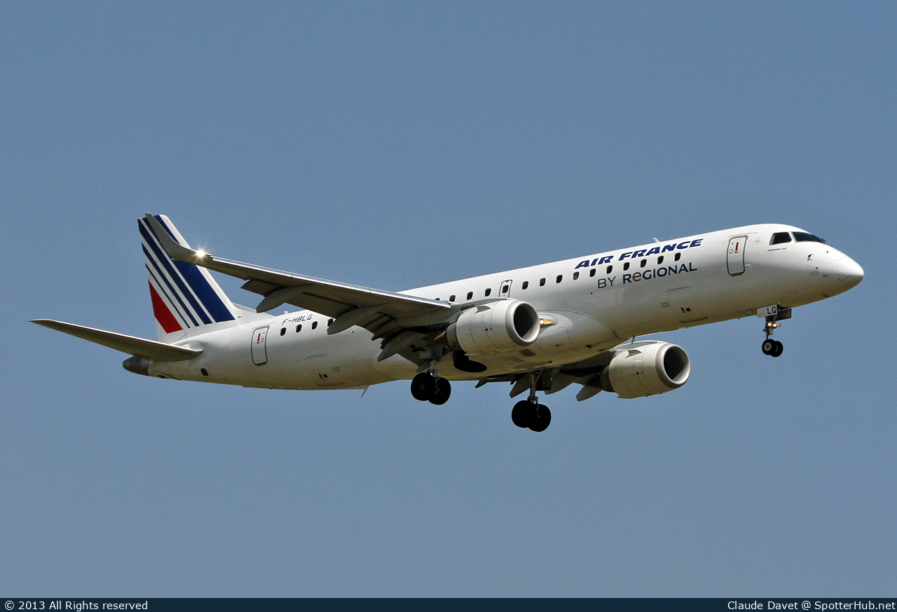 Photo of F-HBLG - Embraer ERJ-190STD operated by Air France (opb Régional)