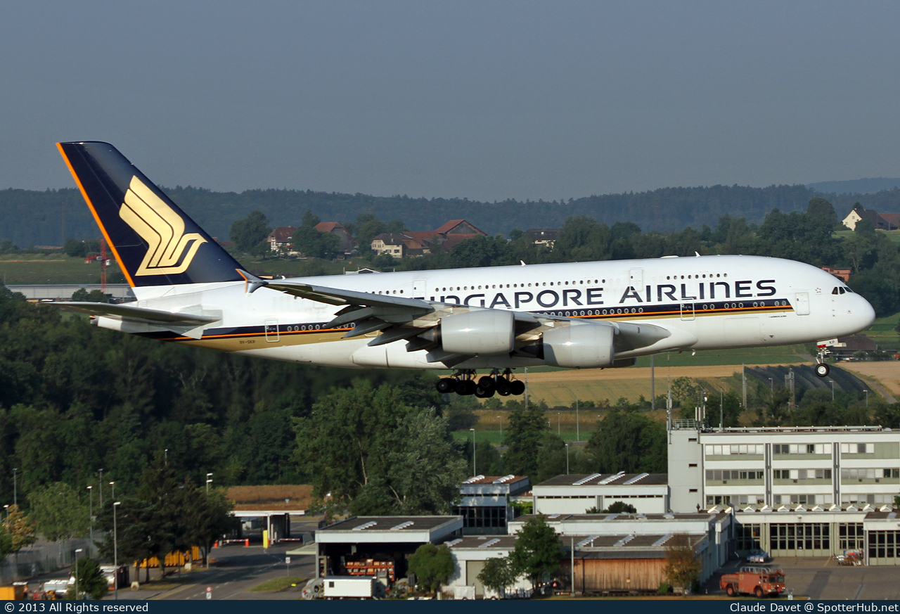 Photo of 9V-SKP - Airbus A380-841 operated by Singapore Airlines