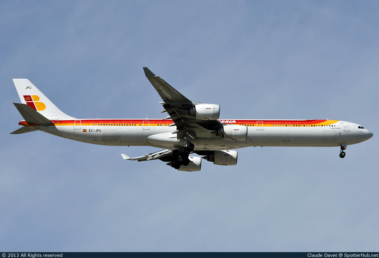 Photo of EC-JPU - Airbus A340-642 operated by Iberia