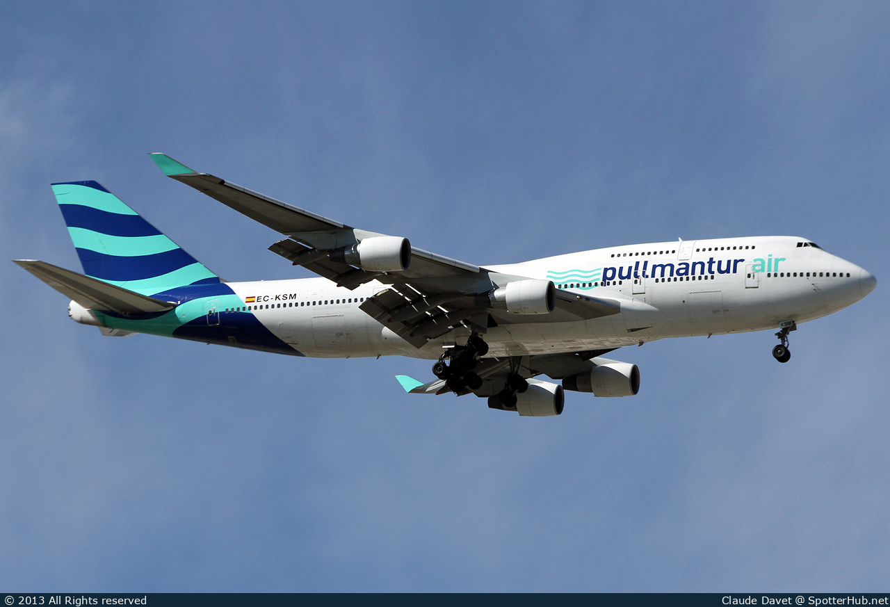 Photo of EC-KSM - Boeing 747-412 operated by Pullmantur Air