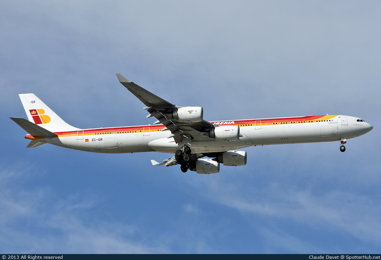 Photo of EC-IQR - Airbus A340-642 operated by Iberia