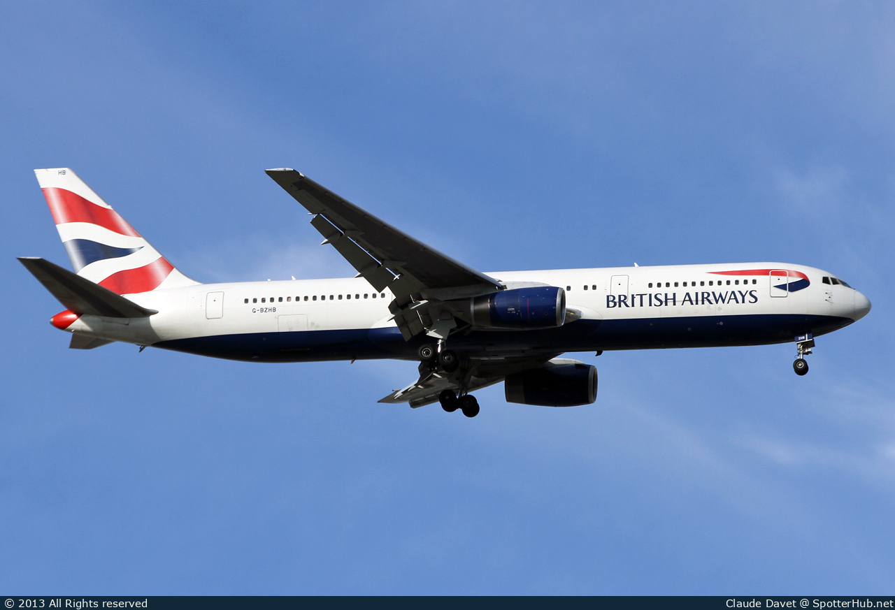Photo of G-BZHB - Boeing 767-336(ER) operated by British Airways