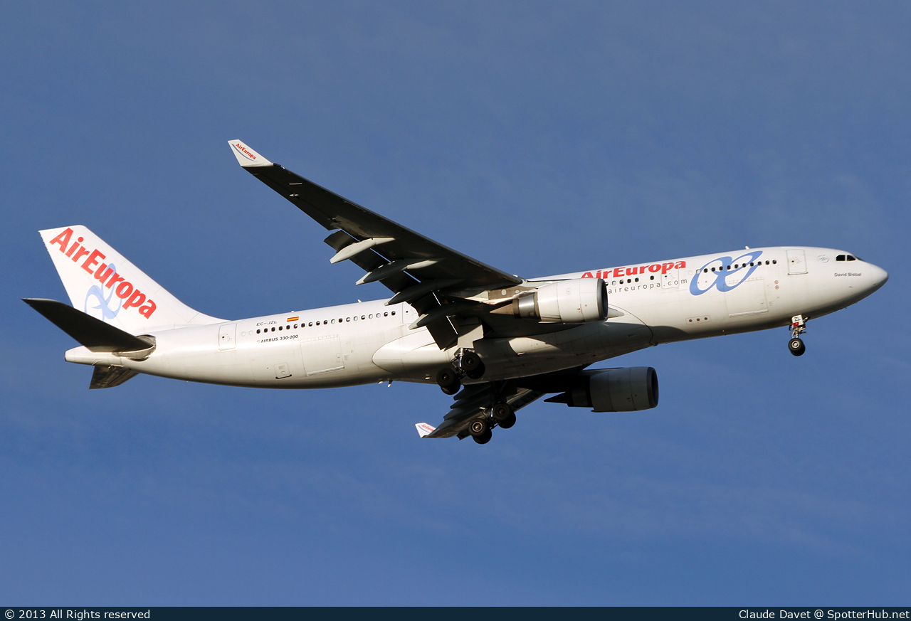 Photo of EC-JZL - Airbus A330-202 operated by Air Europa