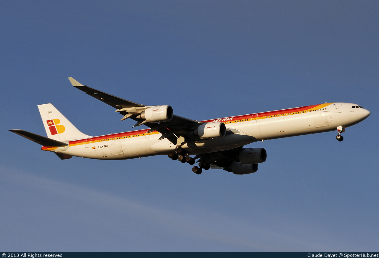 Photo of EC-INO - Airbus A340-642 operated by Iberia