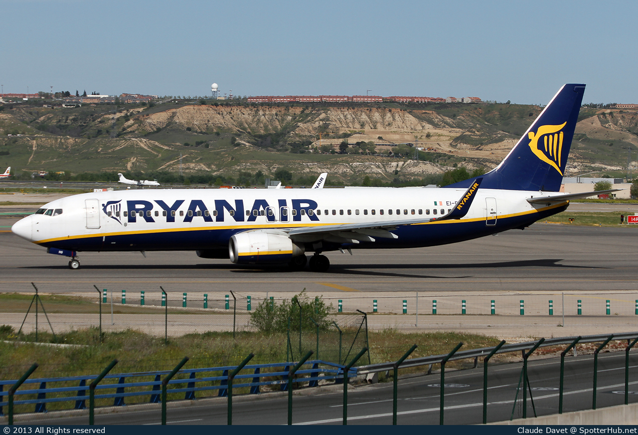 Photo of EI-DHG - Boeing 737-8AS operated by Ryanair
