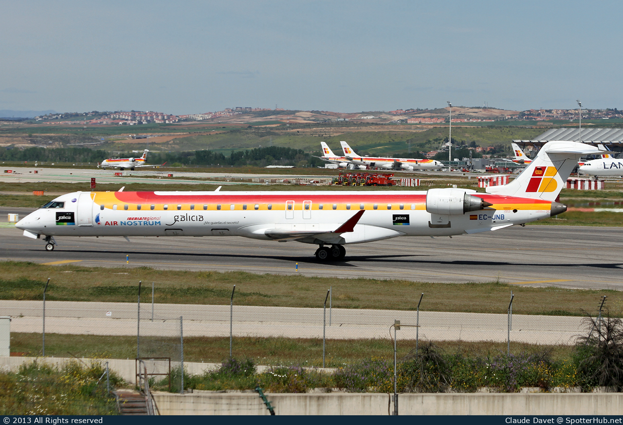 Photo of EC-JNB - Bombardier CRJ-900LR operated by Iberia Regional (opb Air Nostrum)