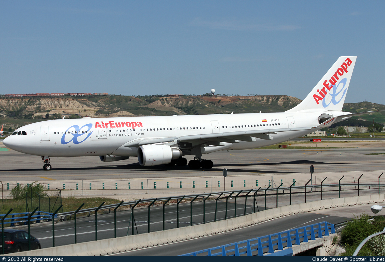 Photo of EC-KTG - Airbus A330-202 operated by Air Europa