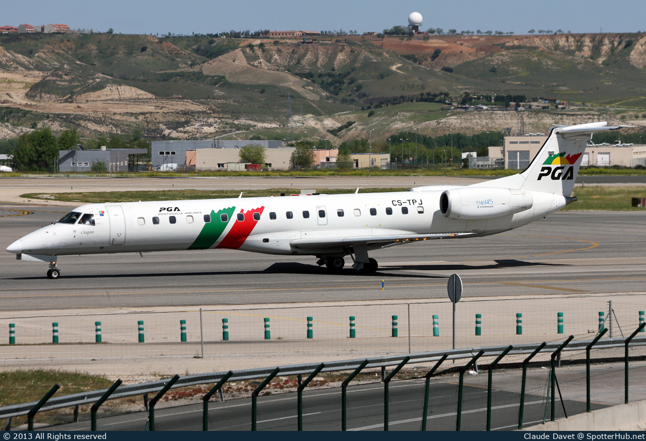 Photo of CS-TPJ - Embraer ERJ-145EP operated by Portugália Airlines
