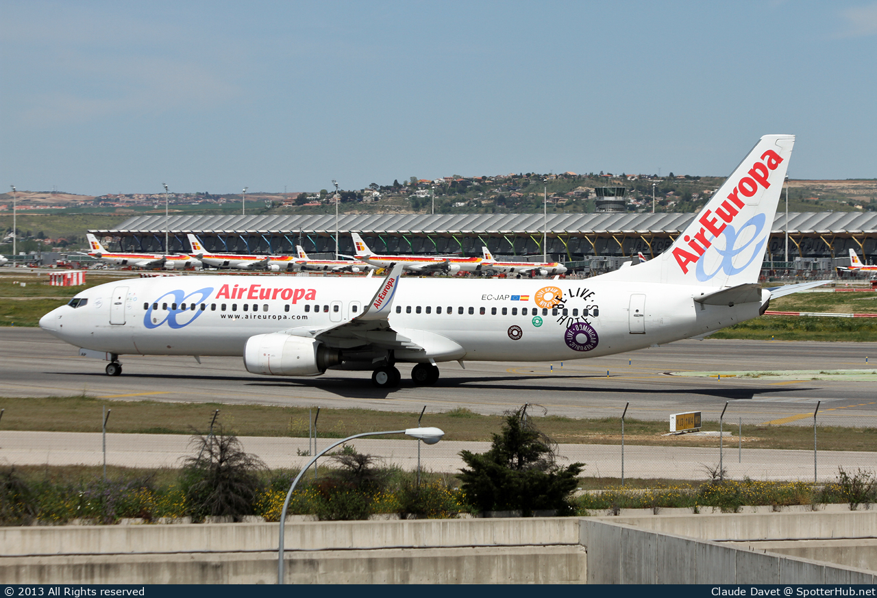 Photo of EC-JAP - Boeing 737-85P operated by Air Europa