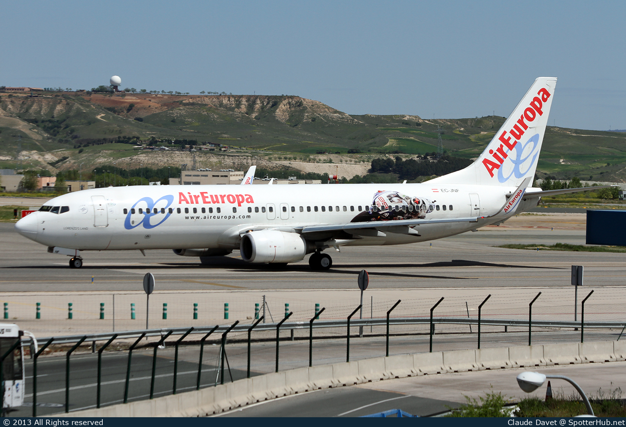 Photo of EC-JNF - Boeing 737-85P operated by Air Europa