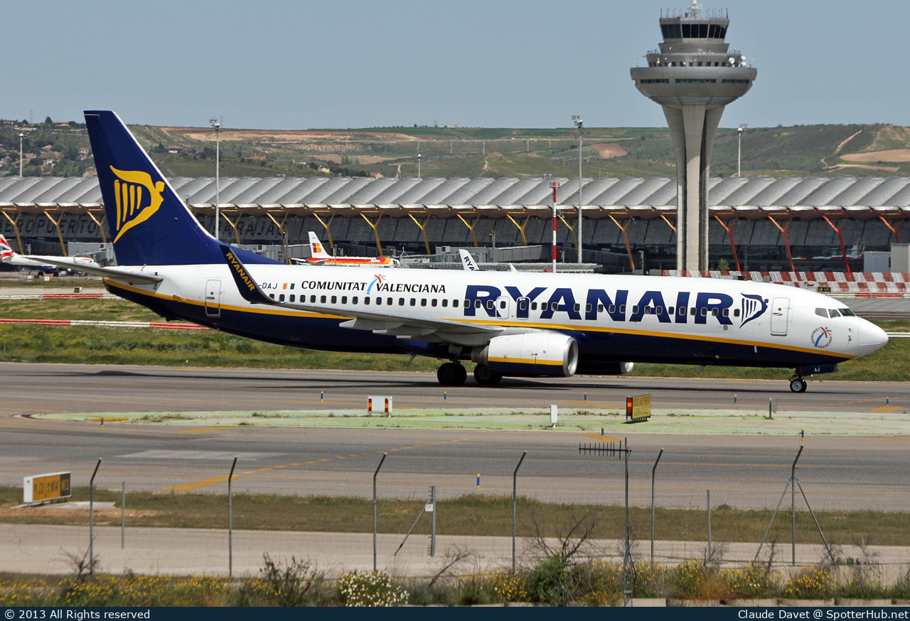Photo of EI-DAJ - Boeing 737-8AS operated by Ryanair
