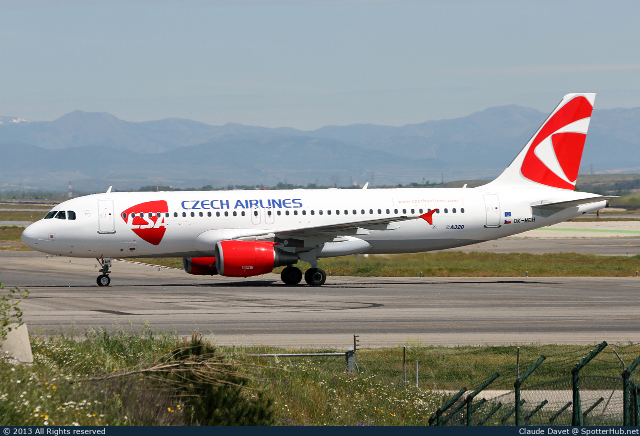 Photo of OK-MEH - Airbus A320-214 operated by CSA Czech Airlines