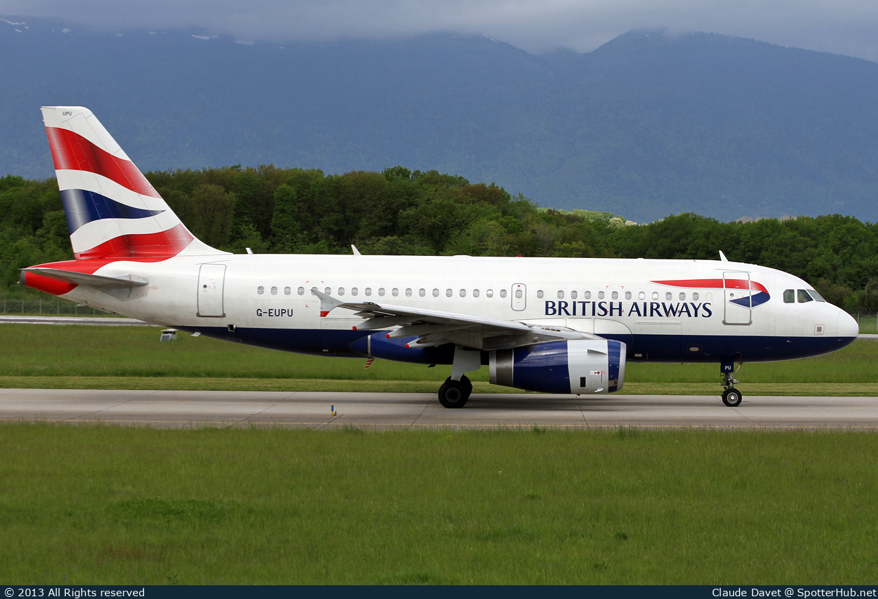 Photo of G-EUPU - Airbus A319-131 operated by British Airways