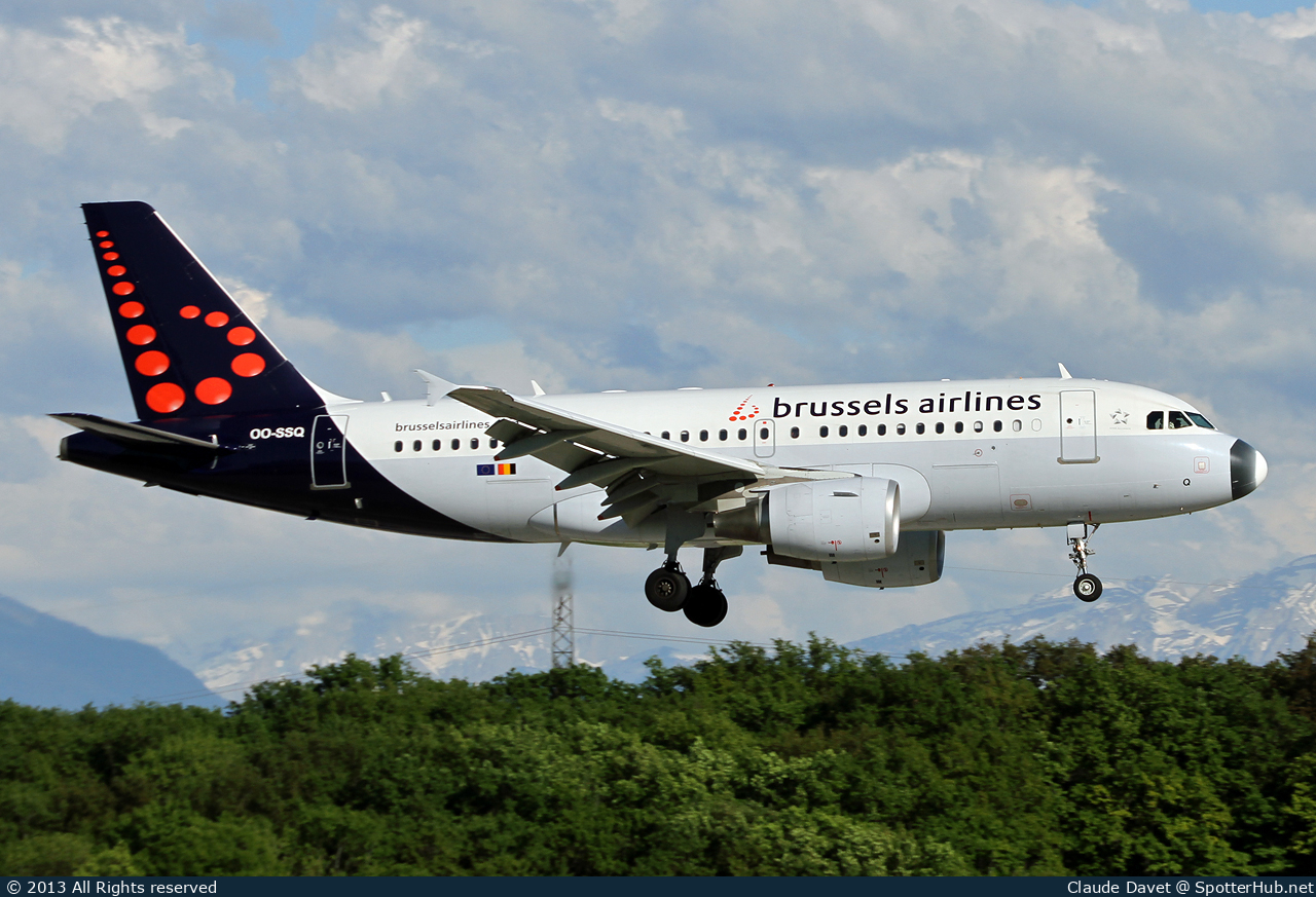 Photo of OO-SSQ - Airbus A319-112 operated by Brussels Airlines