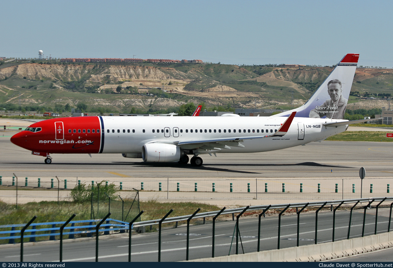 Photo of LN-NGB - Boeing 737-8JP operated by Norwegian Air Shuttle
