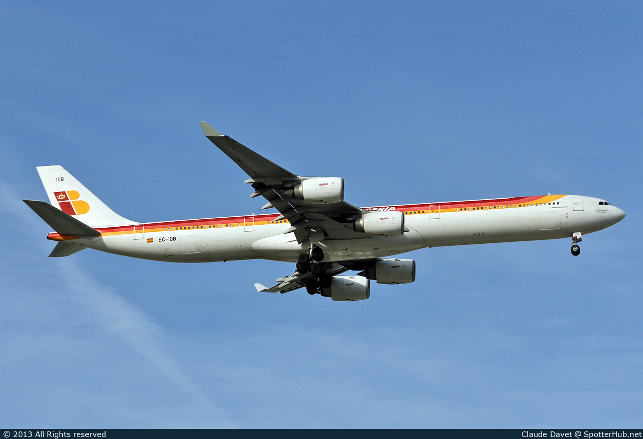 Photo of EC-IOB - Airbus A340-642 operated by Iberia