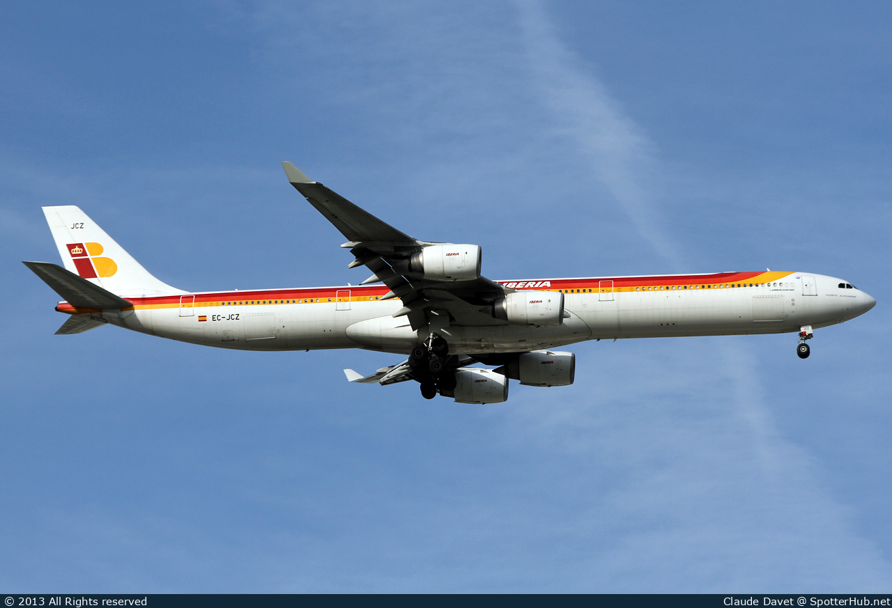 Photo of EC-JCZ - Airbus A340-642 operated by Iberia