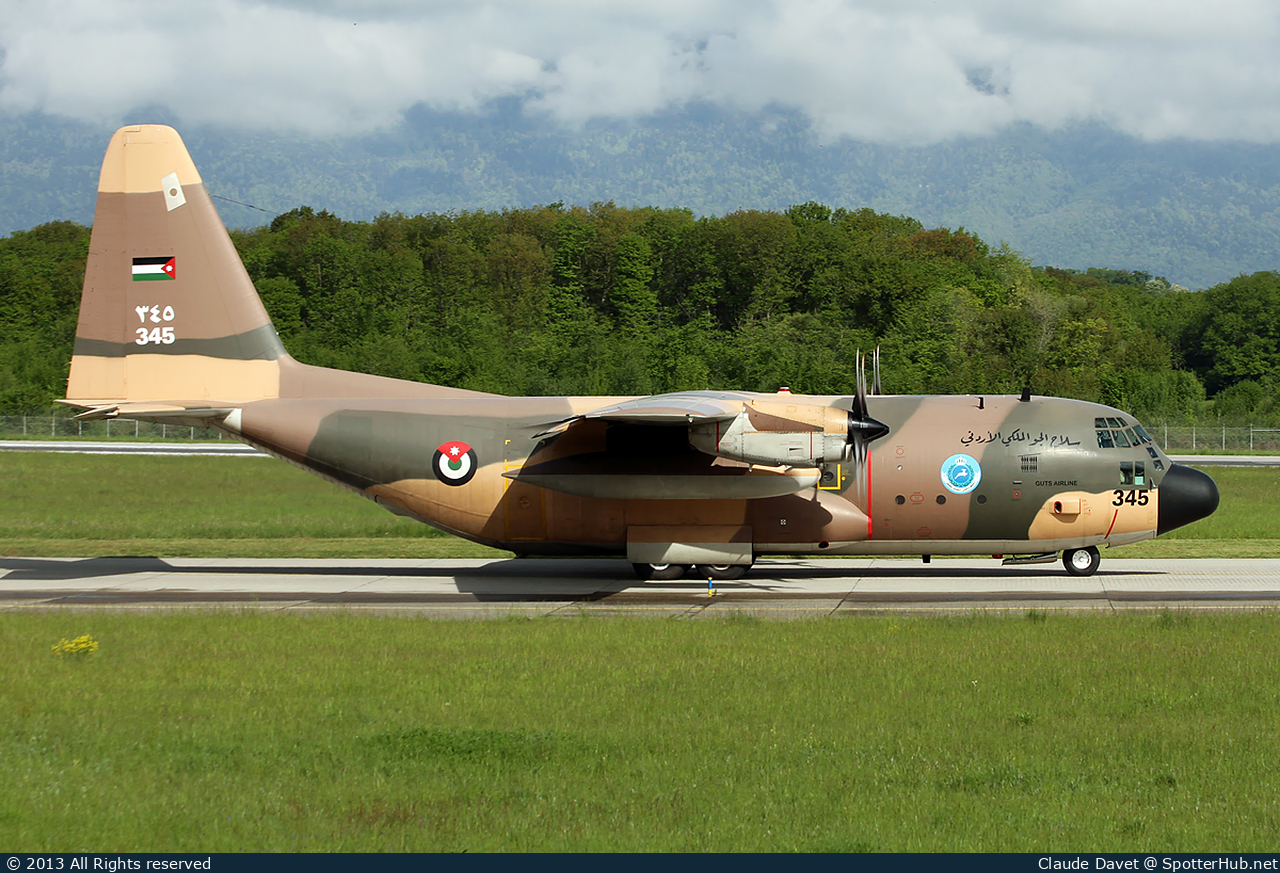 Photo of 345 - Lockheed C-130H Hercules operated by Royal Jordanian Air Force