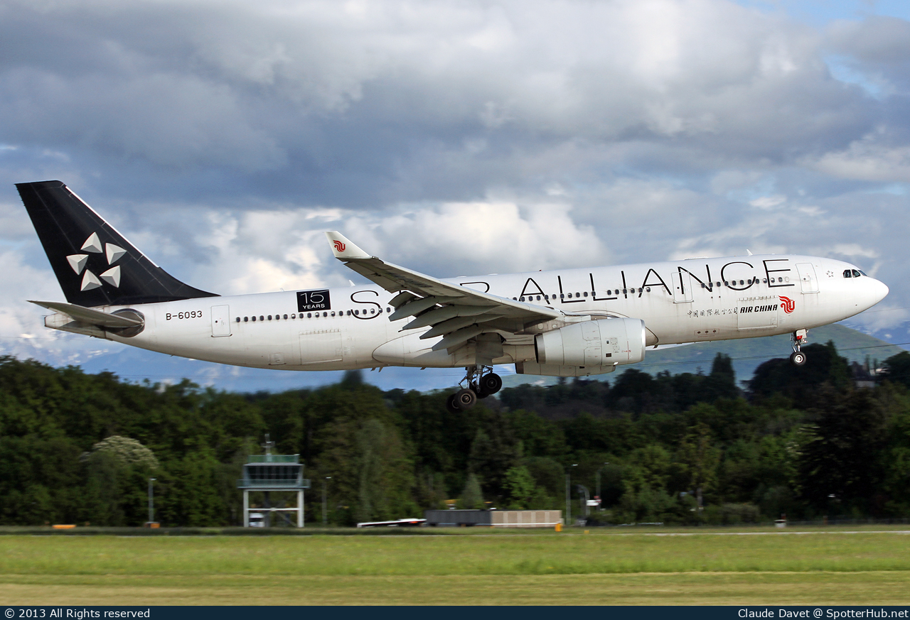 Photo of B-6093 - Airbus A330-243 operated by Air China
