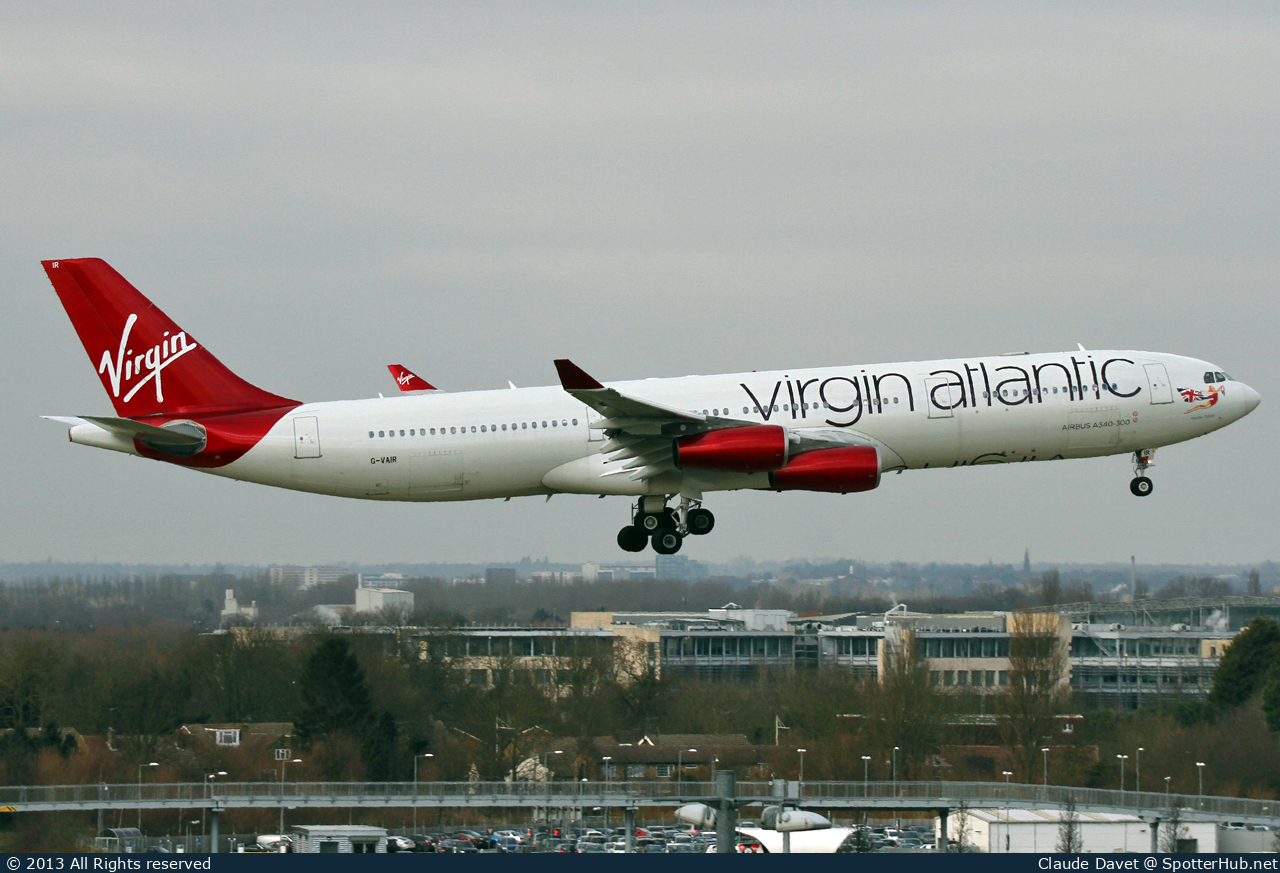 Photo of G-VAIR - Airbus A340-313 operated by Virgin Atlantic Airways
