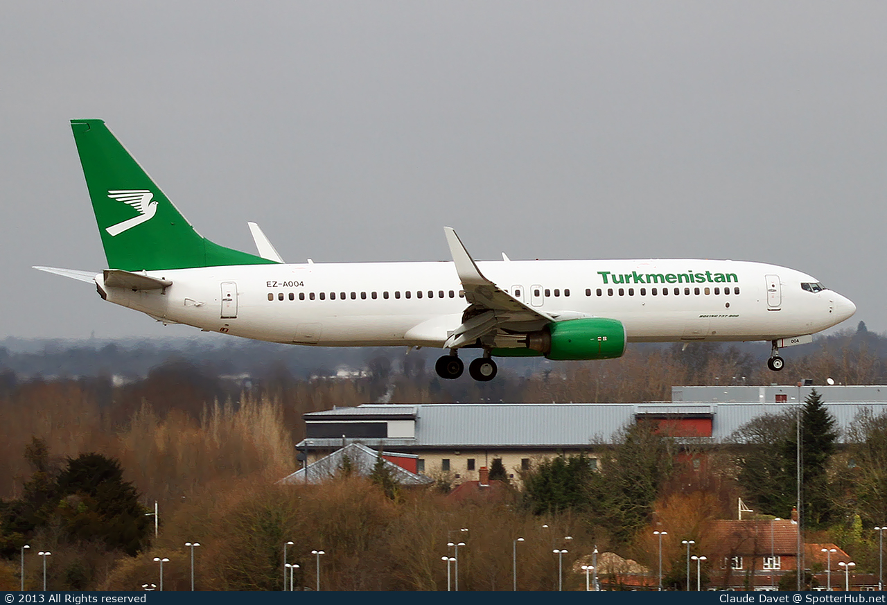 Photo of EZ-A004 - Boeing 737-82K operated by Turkmenistan Airlines
