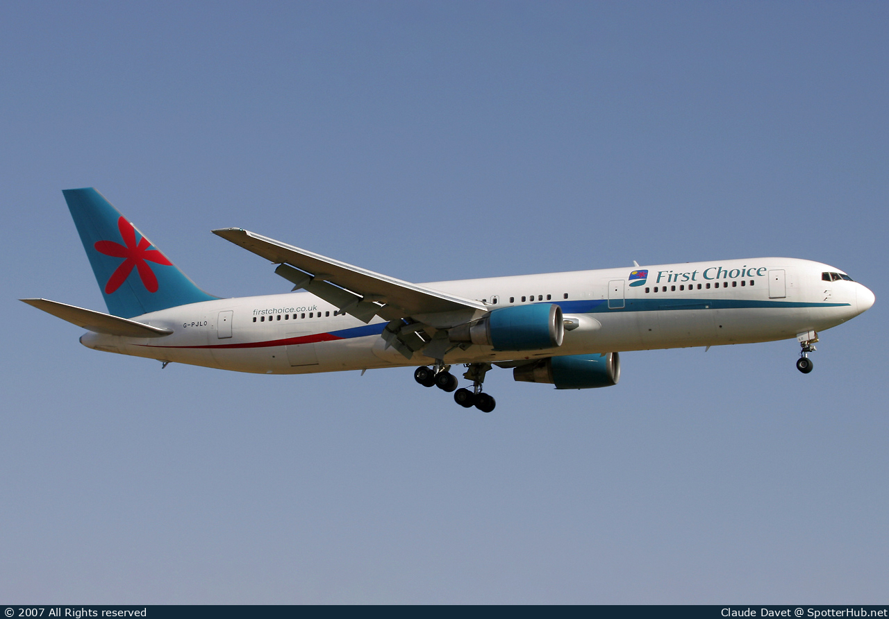 Photo of G-PJLO - Boeing 767-35E(ER) operated by First Choice Airways