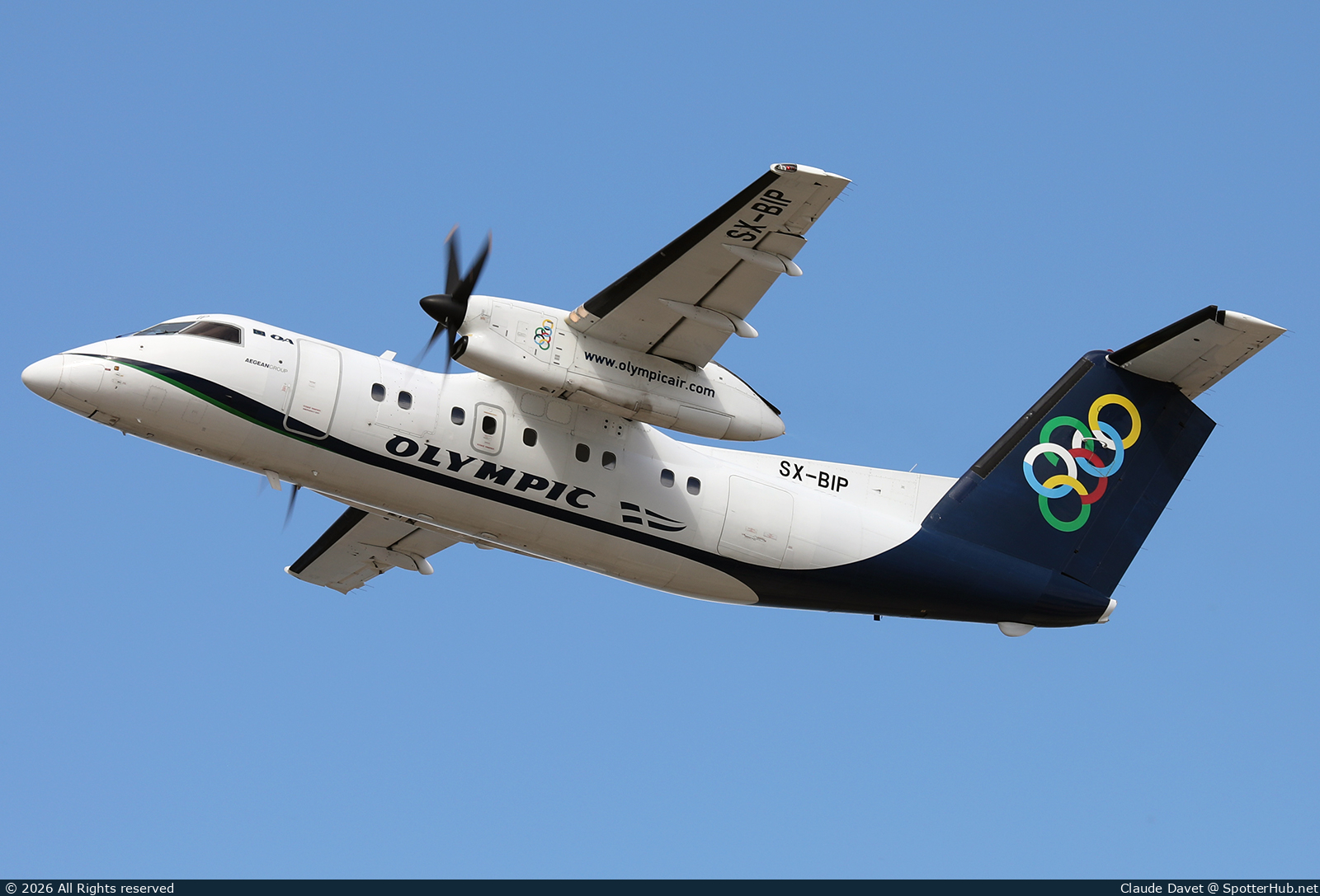 Photo of SX-BIP - Bombardier DHC-8-102 Dash 8 100 operated by Olympic Air