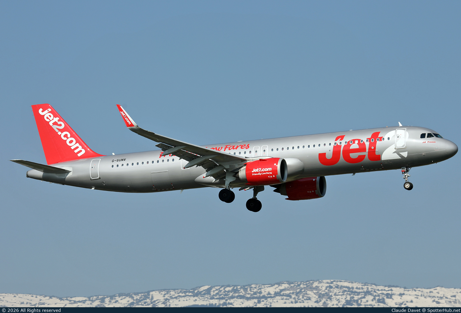 Photo of G-SUNV - Airbus A321-251NX operated by Jet2