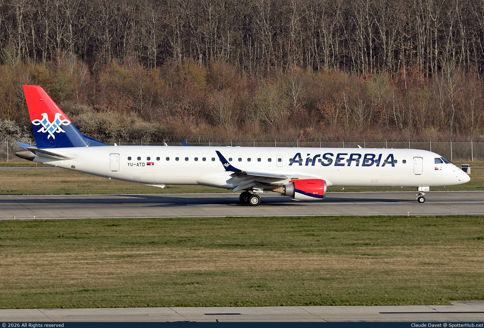 Photo of YU-ATD - Embraer ERJ-195LR operated by Air Serbia