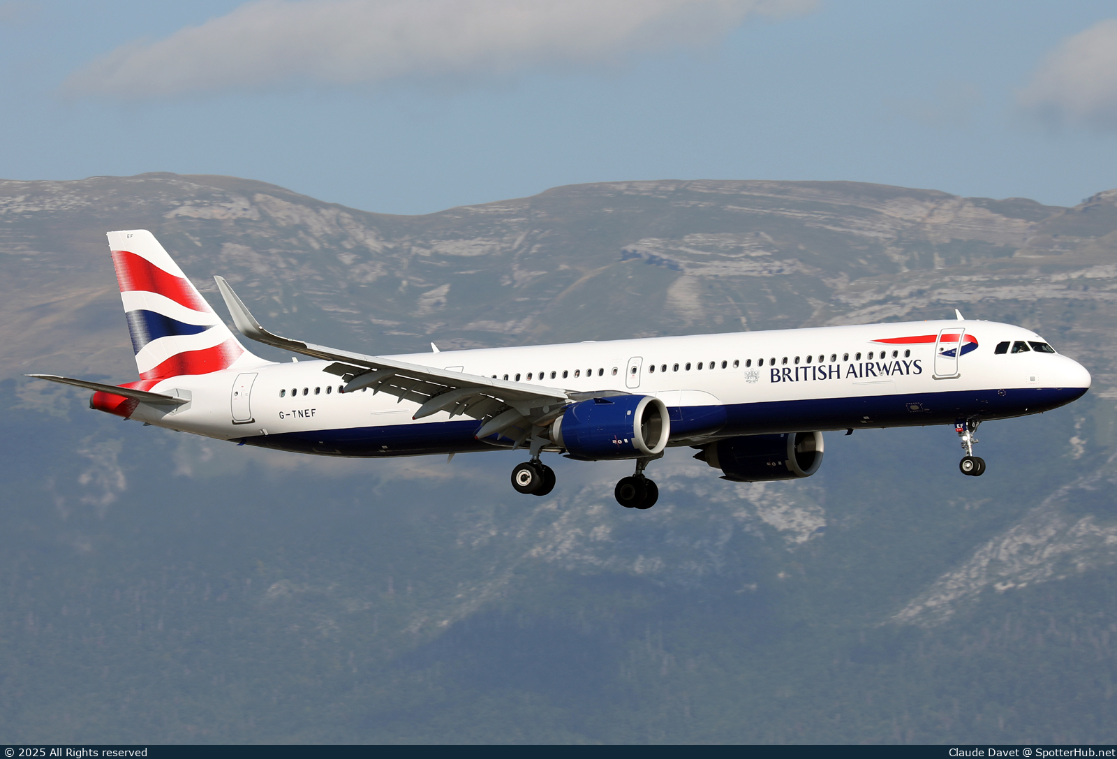 Photo of G-TNEF - Airbus A321-251NX operated by British Airways