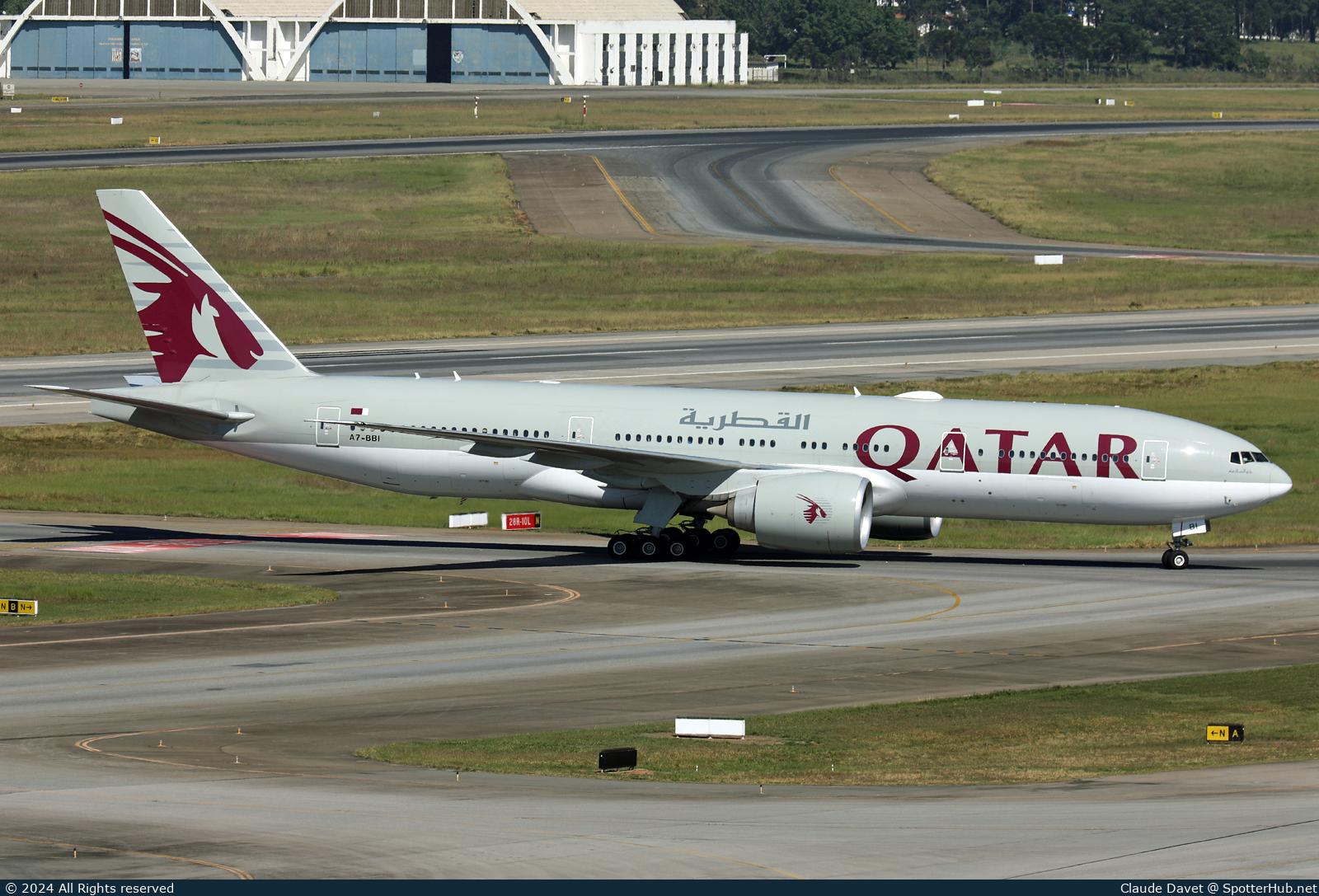 Photo of A7-BBI - Boeing 777-2DZ(LR) operated by Qatar Airways