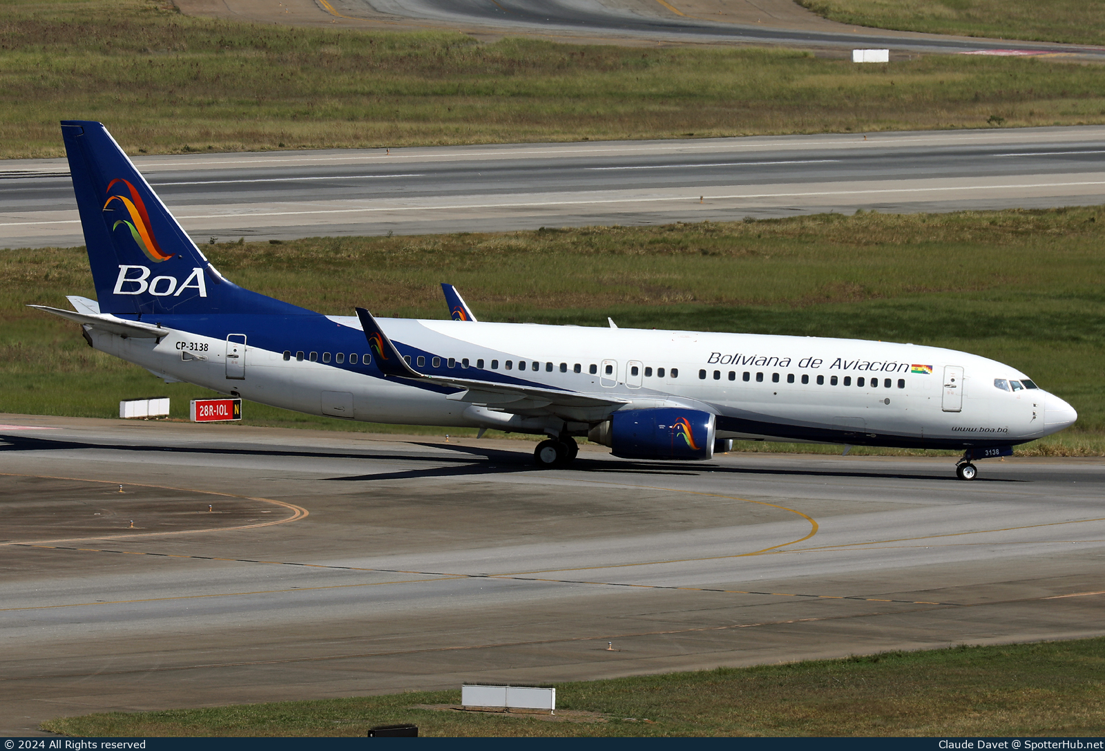 Photo of CP-3138 - Boeing 737-8Q8 operated by Boliviana de Aviación