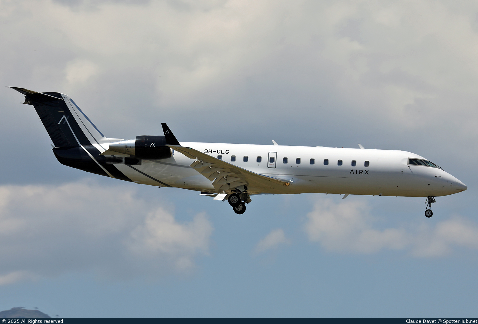 Photo of 9H-CLG - Bombardier Challenger 850 operated by AirX Charter