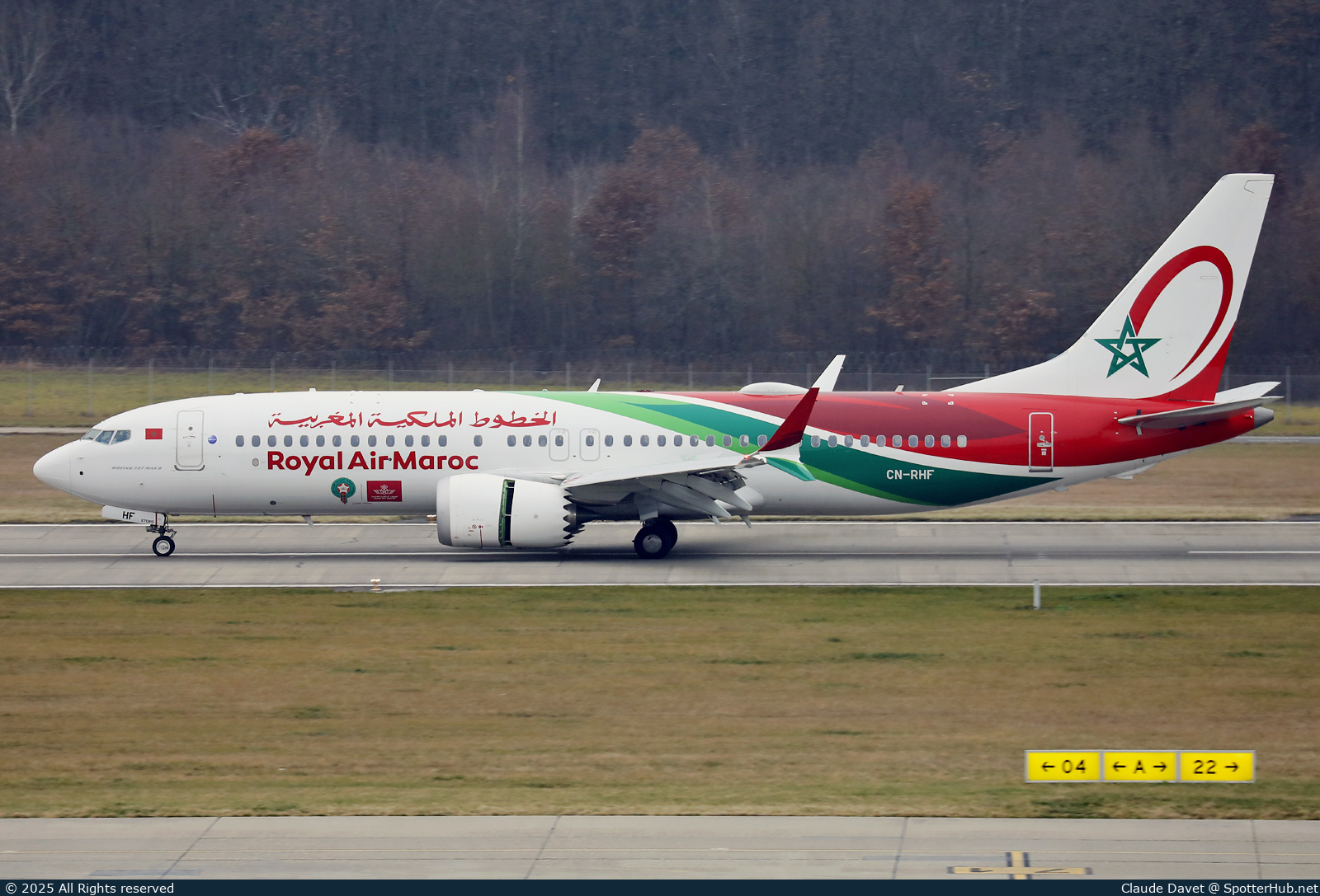 Photo of CN-RHF - Boeing 737 MAX 8 operated by Royal Air Maroc